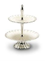Julia Knight Peony 2-Tier Server - Snow