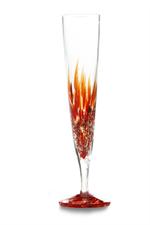 Julia Knight Argento Champagne Flute - Pomegranate
