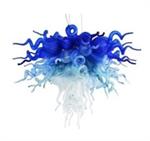  Viz Art Glass - Blue Ombre Chandelier