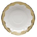 Herend - Fishscale Gold Canton Saucer