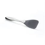 Nambe Curvo Spatola Da Cucina In Acciaio Inox E Silicone - Design Ergonomico E Resistente - Utensile Professionale