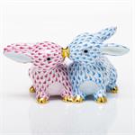 Kissing Bunnies by Herend - Multicolor