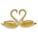 Herend Kissing Swans - Butterscotch