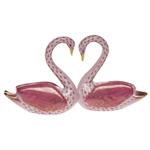 Herend Kissing Swans - Raspberry