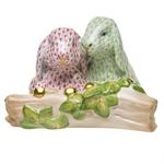 Herend Bunny Love - Raspberry / Key Lime Fishnet