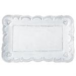 Vietri - Incanto White Lace Small Rectangular Platter
